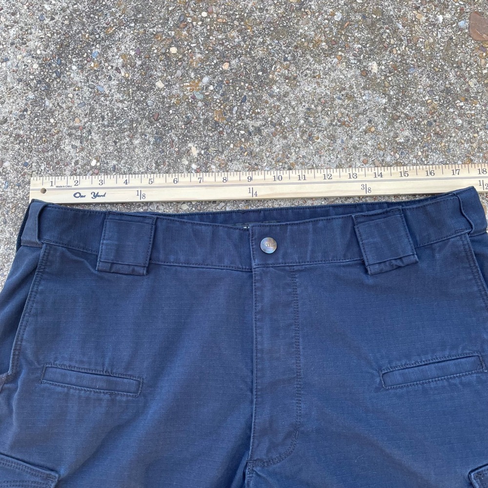 5.11 Tactical Stryke Cargo Pants Mens 36 Navy Blue Ripstop Double Knee - Picture 5 of 8